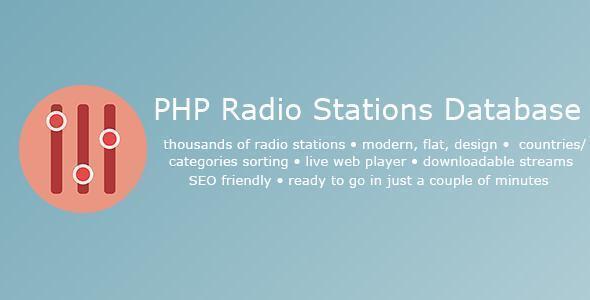 PHP Radio Database - Online radio streaming platform